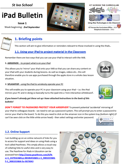 iPad Bulletin 1
