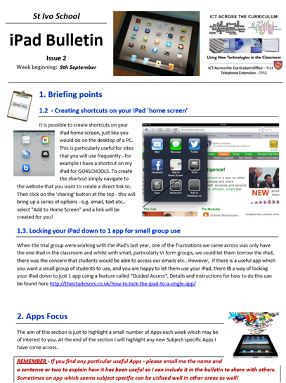 iPad Bulletin 2