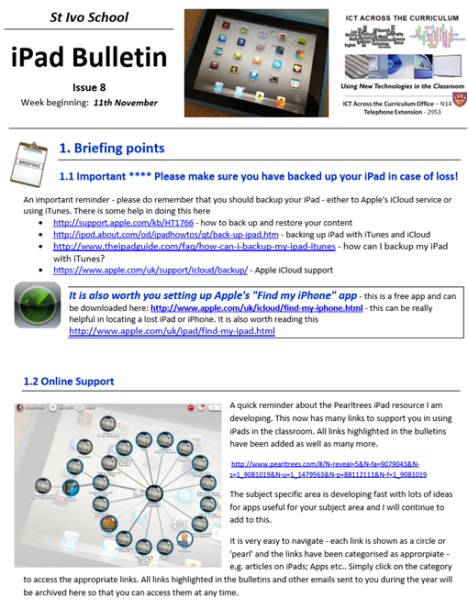 iPad Bulletin 8